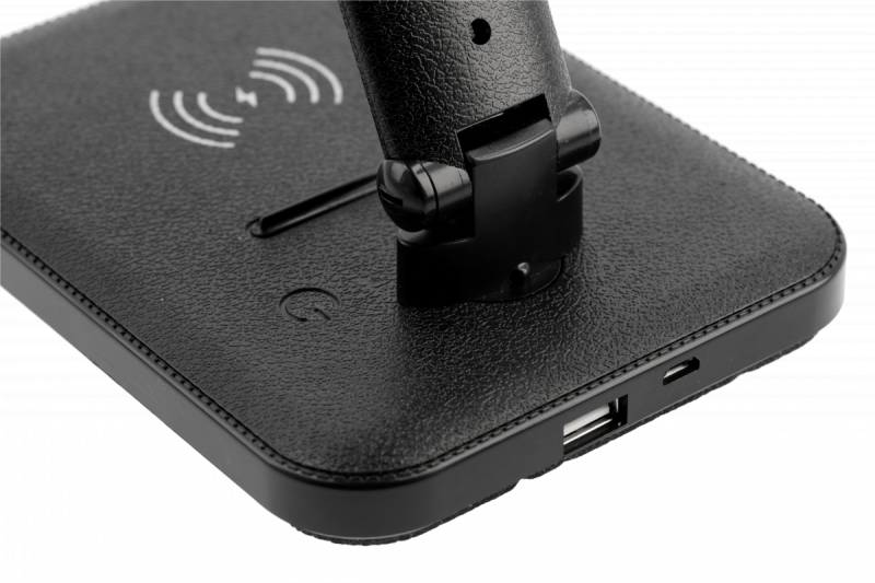 Decor IZUKA LED skrivbordslampa 6W 400lm AC220-240V 50/60Hz CCT induktiv laddare svart. 1208962497