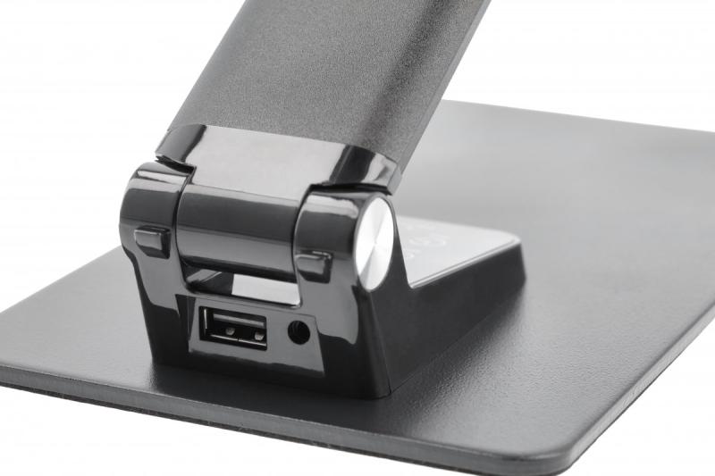 Dekor Skrivbordslampa Loneos 12W 700lm AC220-240V 3-CCT 5-stegs dimning RA>80 USB svart 1208962502