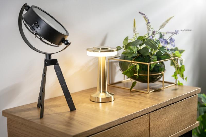 Dekor Monum Bordslampa 3W 200lm DC 5V 1A 3000 K 3 stycken Dimbar batteri 1800 mAh guld. 1208962505