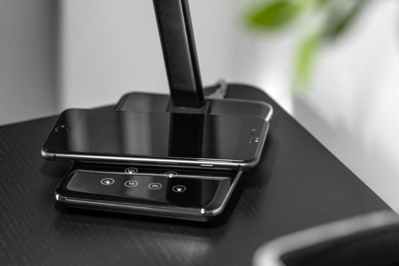 Dekor Skrivbordslampa Tritton 6W 340lm AC220-240V 4-CCT Trådlös Laddning USB PF>0,5 RA>80 svart 1208962518