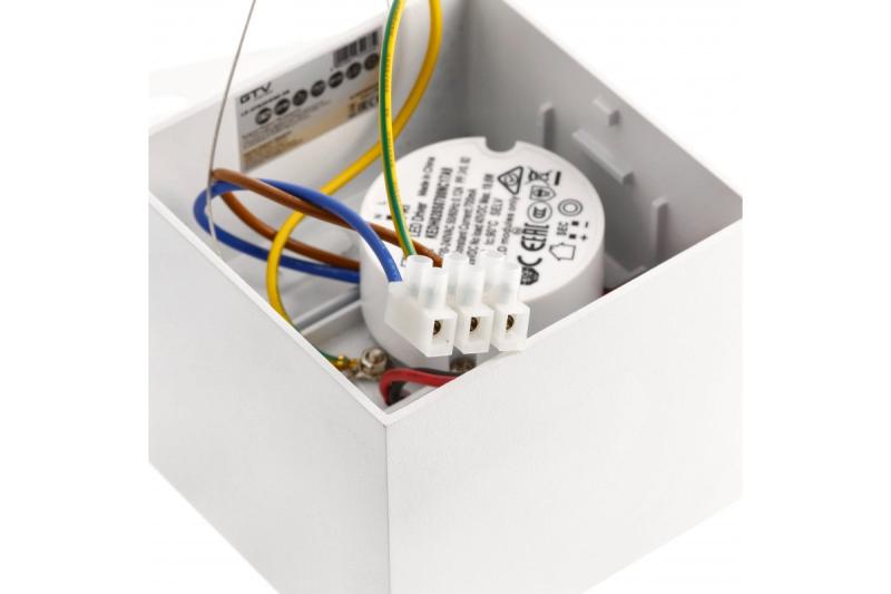 Dekor LED-armatur ARTEMIDA 20W 1920lm AC220-240V 50/60 Hz PF>0,9 Ra≥80 IP20 IK08 4000K 38° fyrkantig vit. 1208962641