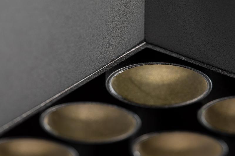 Dekor LED-armatur ARTEMIDA 20W 1920lm AC220-240V 50/60 Hz PF>0,9 Ra≥80 IP20 IK08 4000K 38° fyrkantig svart. 1208962642