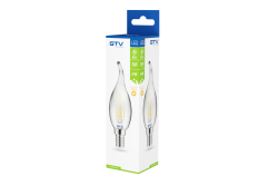 Dekorativ LED-ljus, FILAMENT, C35L, 27006, E14, 4W, 240lm, AC220-240V/ 50-60Hz, RA>80, 360° 1208962696