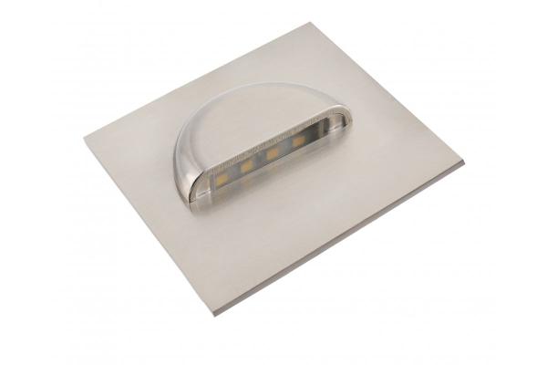 Dekor LED trappbelysning ESCADA KA DC12V fyrkantig transparent lock 0,8W 70lm 4000K inox kabel 150cm