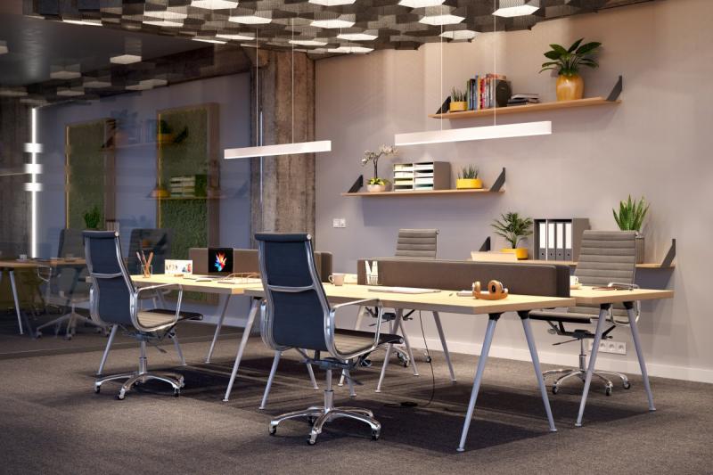 Dekor LED-armatur FORTA 36W 2900lm AC220-240V 50/60 Hz PF>0,9 Ra≥80 IP20 IK08 180° 4000K vit. 1208962763