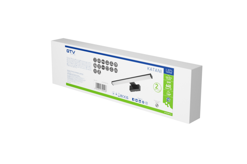 Dekor Led-armatur Catania 400mm 8W AC220-240V 50/60Hz 4000K IP44 RA >80 640lm Svart. 1208962884