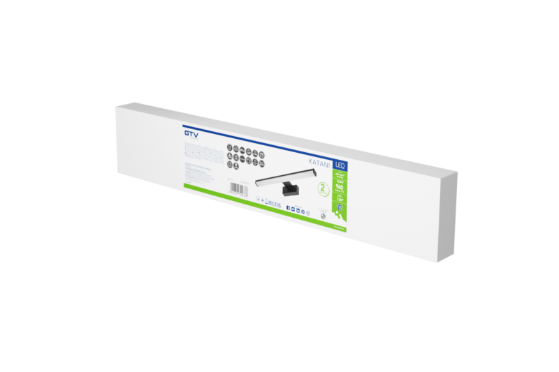 Decor Led armatur Catania 600mm 12W AC220-240V 50/60Hz 4000K IP44 RA >80 960lm Svart 1208962887