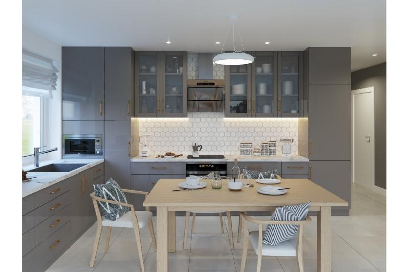 Dekorativ LED-armatur LEON 35W 3200lm AC220-240V 50/60Hz 120° IP40 4000K hängande/tak vit. 1208962911