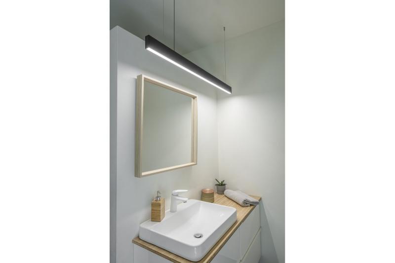 Decor LED hängande armatur LIVIA 40W 3600lm AC220-240V 50-60Hz 100° RA>80 IP20 AL/PC 4000K 120cm svart. 1208962913