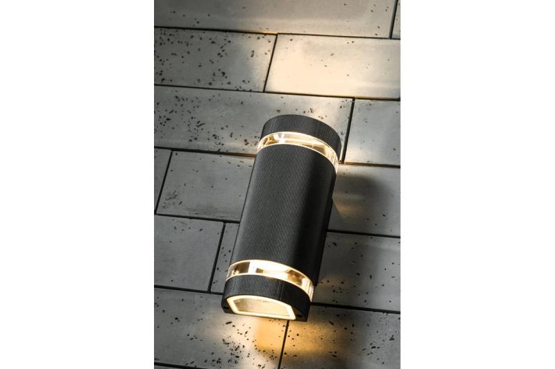 Dekor Väggarmatur med två riktningar SILVA GU10 MAX.2x50W IP54 AC220-240V 50/60Hz svart. 1208963135