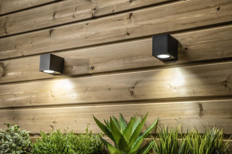 Dekorationsfasadbelysning med enkelriktat trafik TIAGO KW GU10 MAX.35W IP54 AC220-240V 50/60Hz svart. 1208963206