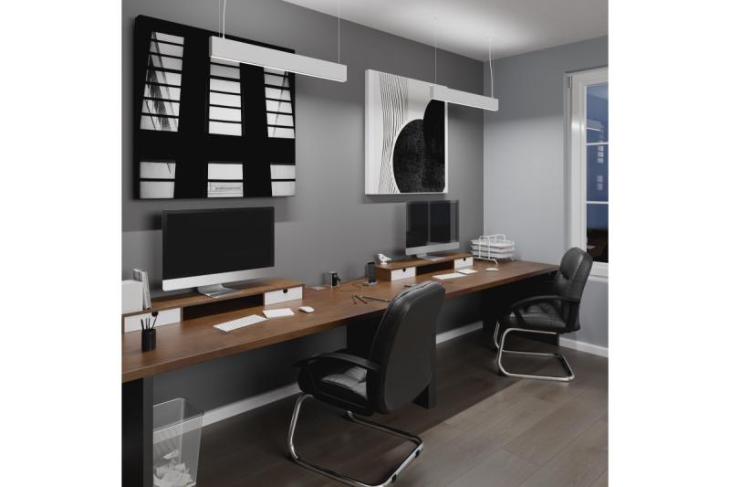 Dekorativ LED-hängarmatur VILANA 42W (30W+12W) 4000K RA>80 220-240VAC 48/120° UGR<19 120cm vit. 1208963236