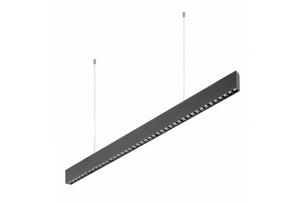 Dekorativ LED-upphängd armatur VILANA 42W (30W+12W) 4000K RA>80 220-240VAC 48/120° UGR<19 120cm svart. 1208963237