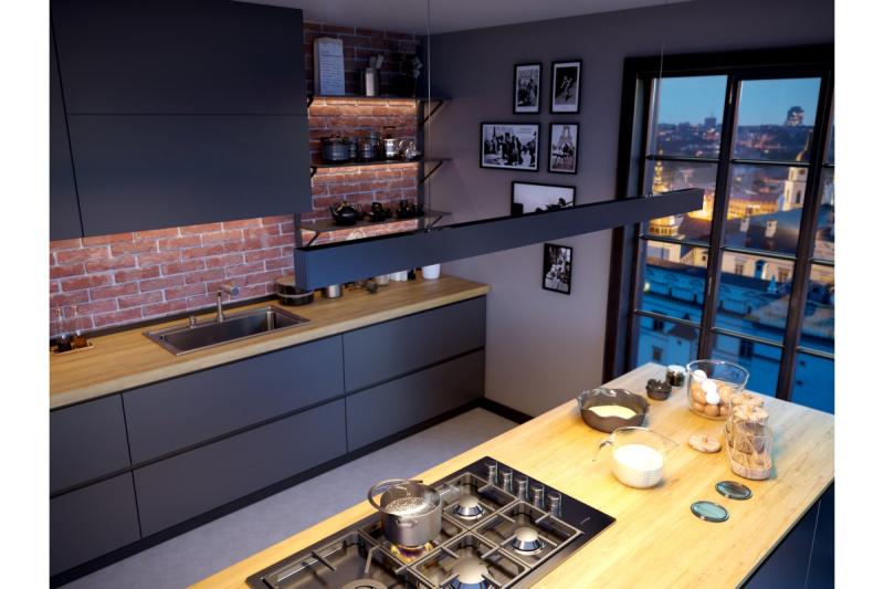 Dekorativ LED-upphängd armatur VILANA 42W (30W+12W) 4000K RA>80 220-240VAC 48/120° UGR<19 120cm svart. 1208963237