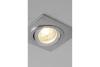 MORENA ceiling spot luminaire, IP20, square, inox