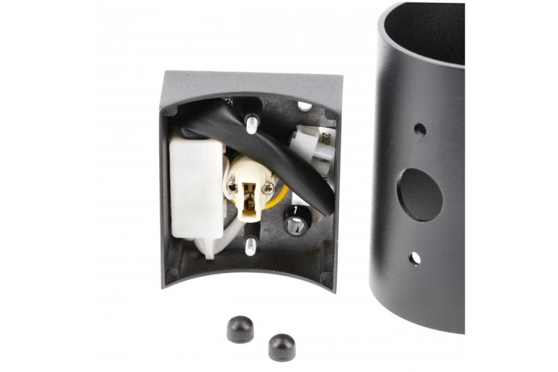Dekorationsväggarmatur CAMPIONE aluminium G9 IP20 max. 40W IP20 rund svart. 1208963851