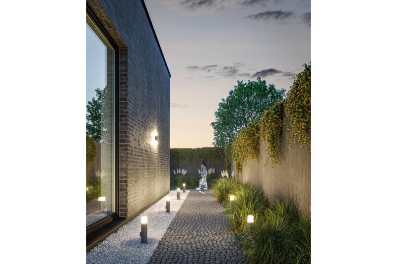 Dekor CORTA-P 40 trädgårdslampa E27 MAX.25W IP44 AC220-240V 50-60Hz uttag max. 3000W stolpe grafit. 1208963861