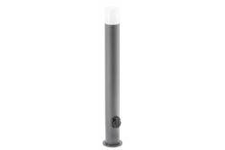 Decor CORTA-P 80 trädgårdslampa E27 MAX.25W IP44 AC220-240V 50-60Hz uttag max. 3000W stolpe grafit. 1208963864