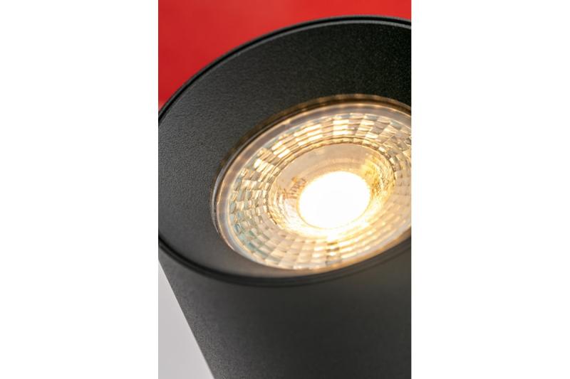 Dekor Takarmatur FARGO aluminium 70x160mm IP20 max 20W rund svart. 1208963876