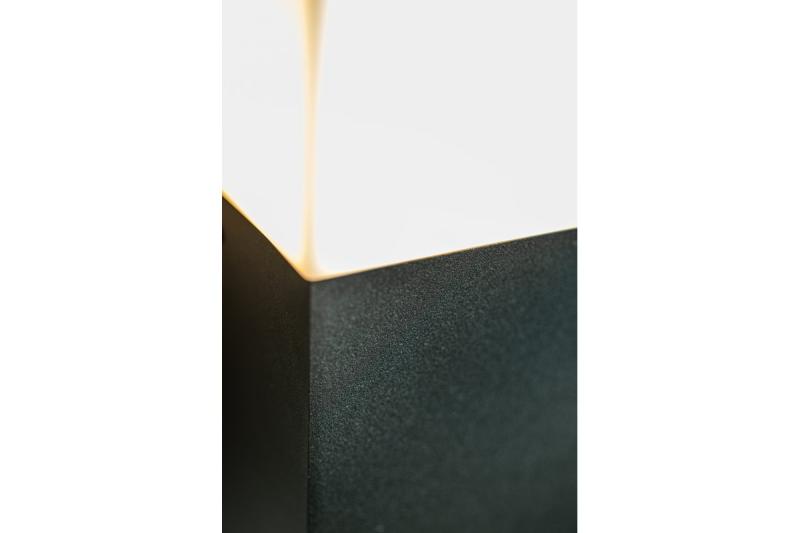 Dekor Trädgårdsarmatur LARGO-AU E27 MAX.15W IP44 AC220-240V 50-60Hz vägglampa med rak ovansida i grafitfärg. 1208963916