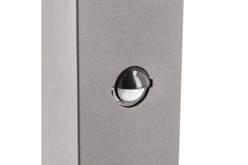 Dekor Trädgårdsarmatur LARGO-P PIR 50 E27 MAX.15W IP44 AC220-240V 50-60Hz stolpe grafit. 1208963920