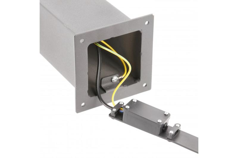 Dekor Trädgårdsarmatur LARGO-P PIR 50 E27 MAX.15W IP44 AC220-240V 50-60Hz stolpe grafit. 1208963920