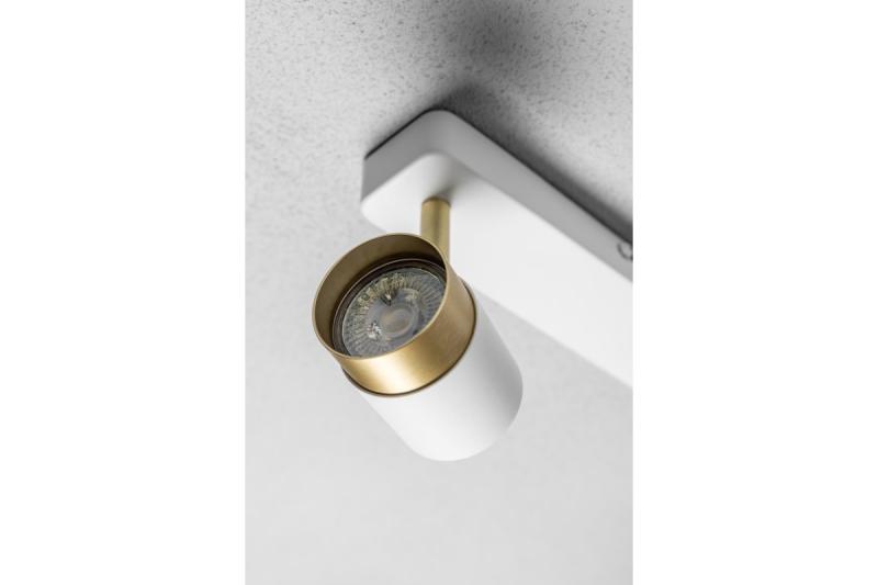 Dekor Takarmatur ORIO aluminium 24.0x5.5x14.0 IP20 2*GU10 max. 50W rund vit. 1208963964