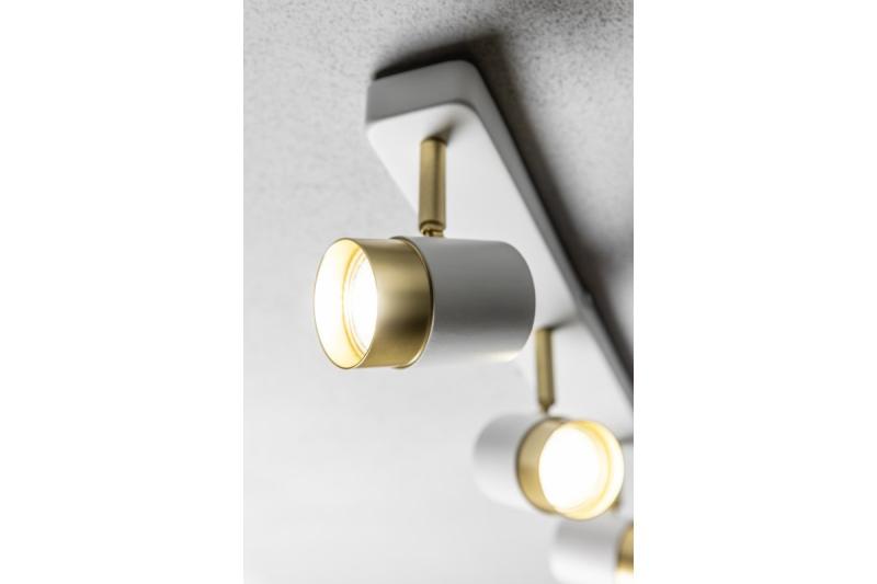 Dekor Takarmatur ORIO aluminium 43,0x5,5x14,0 IP20 3*GU10 max. 50W rund vit. 1208963966