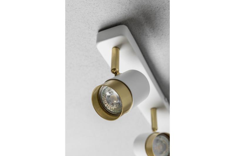 Dekor Takarmatur ORIO aluminium 43,0x5,5x14,0 IP20 3*GU10 max. 50W rund vit. 1208963966