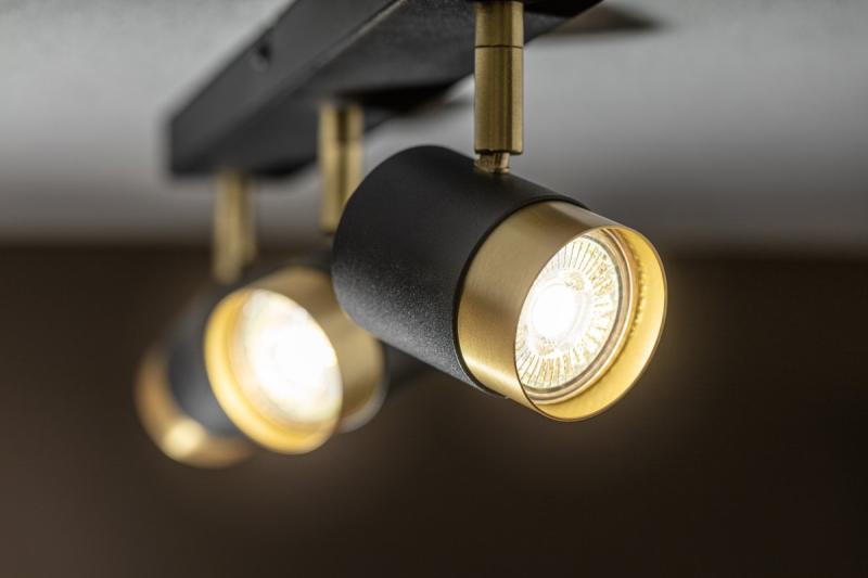 Dekor Takarmatur ORIO aluminium 43,0x5,5x14,0 IP20 3*GU10 max. 50W rund svart. 1208963967