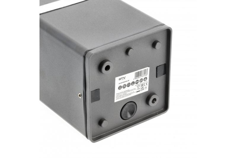 Dekor Takarmatur RIVEN aluminium 102x120 IP54 max 35W fyrkantig grafit. 1208963983