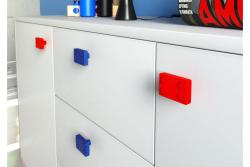 Gummihandtag Block röd 1208965668