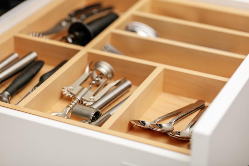 Decor Cutle Besticklådor Kök Justerbar Insats för 600-1000mm Skåp 1208966291