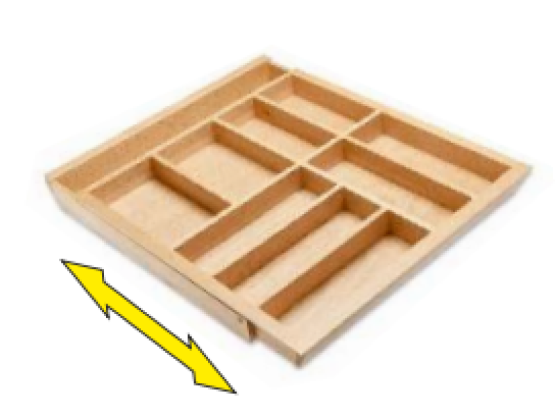 Decor Cutle Besticklådor Kök Justerbar Bestickorganisator 1208966292