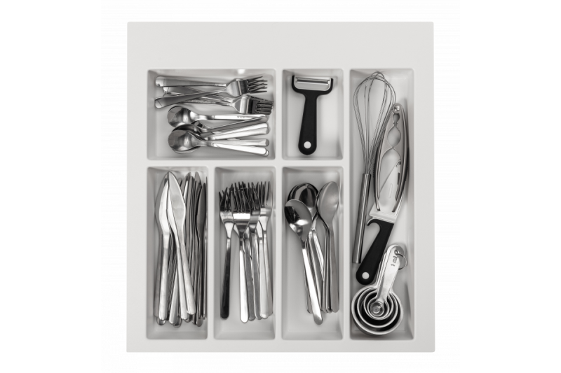 Decor Cutle Besticklåda Insats för Köksskåp 500 Vit 1208966375