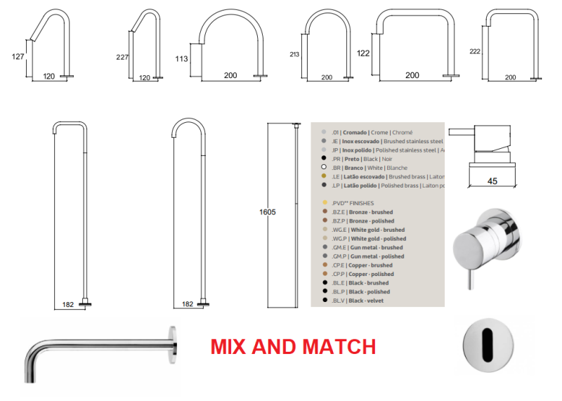 Waterrevolution Flow inbyggd tvättställ infraröd sensor på batterier borstad ljusguld T118EBWGE