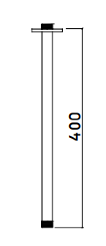 Waterevolution flow takfäste 40cm PVD Koppar T164540CPE