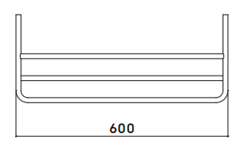 Waterevolution Flow handdukshållare gun metal A118GME
