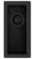 GraniteMy Universal granit liten svart diskho 17x40 cm svart infälld undermonterad och planmonterad med svart plugg 1208967140