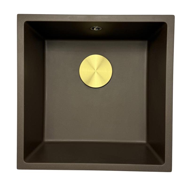 GraniteMy Universal granitkafé diskho 40x40 cm ovanpåliggande, undermonterad och planmonterad med rostfri plugg 1208967212