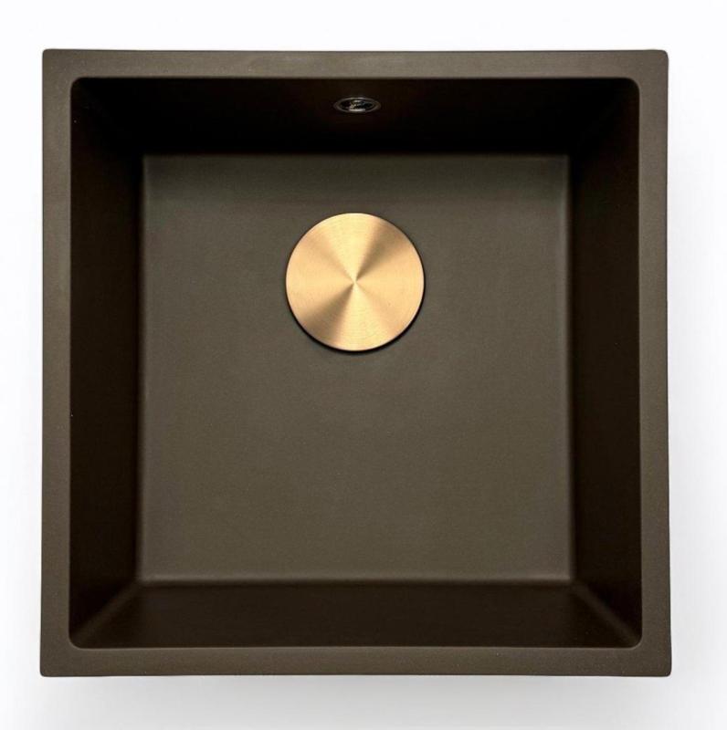 GraniteMy Universal granitkafé diskho 40x40 cm ovanpåliggande, undermonterad och planmonterad med rostfri plugg 1208967212