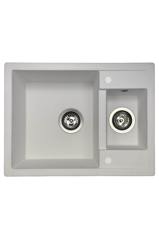 GraniteMy Smart extra grunda 1,5 granitbänkskiva vit diskho 58x44cm 1208967418