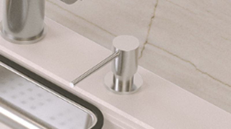 Quadri Luxor Inbyggd Tvålpump svart påfyllbar från toppen 1208967509