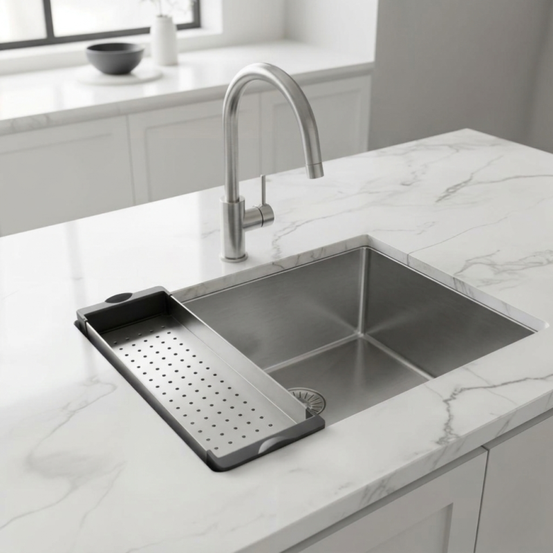 Pure.Sink Prestige insats för diskbänk rostfritt stål PPGCL40-02