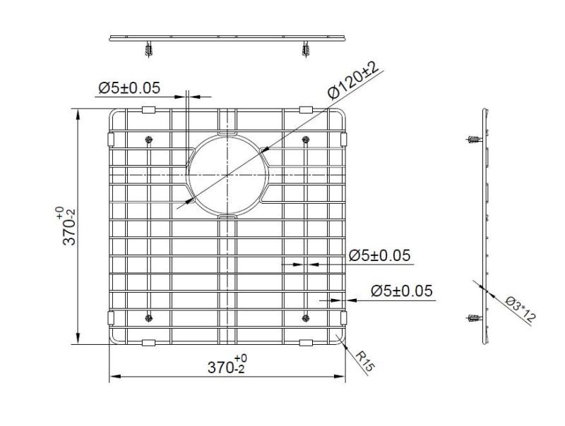 Pure.Sink Prestige bottenställ 40 Guld PPGGD40-60