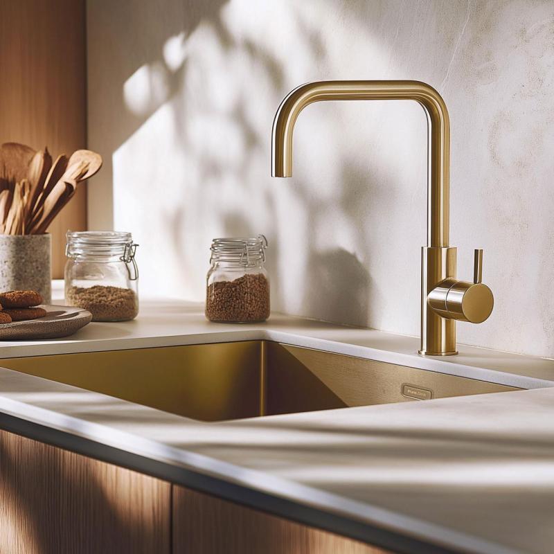 Pure.Sink Elite Steel Pure köksblandare PVD borstad guld PS8010-60