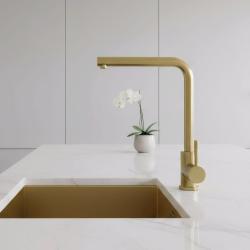 Pure.Sink Elite Steel Spark köksblandare PVD borstad guld PS8040-60