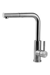Pure.Sink Elite Steel Spark-S köksblandare rostfritt stål med utdragbar pip PS8041-02