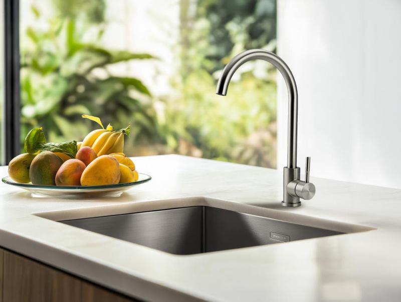 Pure.Sink Elite Steel Stream köksblandare rostfritt stål PS8044-02