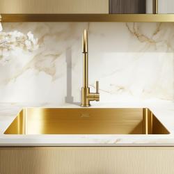 Pure.Sink Elite Steel Stream köksblandare PVD borstad guld PS8044-60
